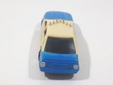 Unknown Brand Police Cruiser Cops Blue and White Plastic Die Cast Toy Car Vehicle