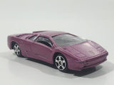 Maisto Lamborghini Diablo Metallic Purple Pink 1/64 Scale Die Cast Toy Dream Super Car Vehicle