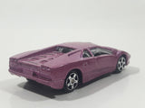 Maisto Lamborghini Diablo Metallic Purple Pink 1/64 Scale Die Cast Toy Dream Super Car Vehicle
