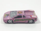 2002 Maisto Ultimate Marvel Lamborghini Diablo Green Goblin Metallic Purple Pink 1/64 Scale Die Cast Toy Dream Super Car Vehicle