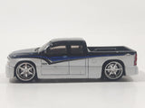 Maisto G Ridez 2004 Chevrolet Silverado SS Low Rider White and Dark Blue Die Cast Toy Car Vehicle with Rubber Tires