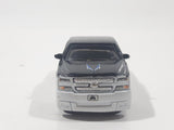 Maisto G Ridez 2004 Chevrolet Silverado SS Low Rider White and Dark Blue Die Cast Toy Car Vehicle with Rubber Tires