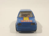 1991 Hot Wheels Renault 5 GT Turbo Blue Die Cast Toy Car Vehicle