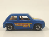 1991 Hot Wheels Renault 5 GT Turbo Blue Die Cast Toy Car Vehicle