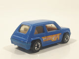 1991 Hot Wheels Renault 5 GT Turbo Blue Die Cast Toy Car Vehicle