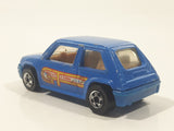 1991 Hot Wheels Renault 5 GT Turbo Blue Die Cast Toy Car Vehicle