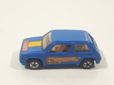 1991 Hot Wheels Renault 5 GT Turbo Blue Die Cast Toy Car Vehicle