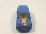 1991 Hot Wheels Renault 5 GT Turbo Blue Die Cast Toy Car Vehicle