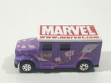 2002 Maisto Marvel Gambit Armored Van Truck Purple with White Roof Die Cast Toy Car Vehicle