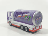 RealToy Cabover Tanker Truck Always Grape Juice White with Purple Can Die Cast Toy Car Vehicle
