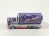 RealToy Cabover Tanker Truck Always Grape Juice White with Purple Can Die Cast Toy Car Vehicle