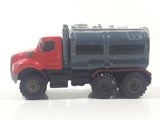 2012 Hasbro Tonka FunRise Tanker Truck Red and Grey Die Cast Toy Car Vehicle