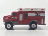 2012 Hasbro Tonka FunRise Ambulance Red and White Die Cast Toy Car Vehicle