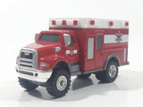 2012 Hasbro Tonka FunRise Ambulance Red and White Die Cast Toy Car Vehicle
