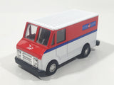 Canada Post Mail and Parcel Delivery Van Truck White and Red Pull Back Die Cast Toy Car Vehicle