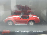 Malibu International 1965 Shelby AC Cobra Red 1:87 Scale Die Cast Toy Car Vehicle New in Box