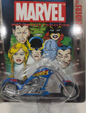 2003 Maisto Marvel Motorcycle Collection The Defenders Series 2 Heavy Winds Blue 1:18 Scale Die Cast Toy Vehicle New in Package