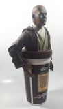 1999 Taco Bell KFC Pizza Hut LucasFilm Star Wars Mace Windu 12 1/4" Tall 32 oz Plastic Drinking Cup with Character Lid