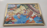 Disney Duck Tales Cartoon Wilderness River Gold Panning Scene 8" x 10" Picture in Frame