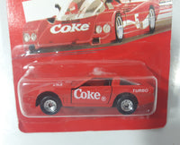 1988 Hartoy Coca Cola Coke Soda Pop Chevrolet Corvette Red Team Turbo Die Cast Toy Car Vehicle with Opening Doors New in Package