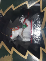 1997 Coca Cola Polar Bear Collection Sledding Christmas Tree Ornament New in Box