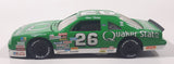 1991 Revell Racing NASCAR #26 Brett Bodine Ford Thunderbird Quaker State Green 1/24 Scale Die Cast Toy Car Vehicle with Opening Hood