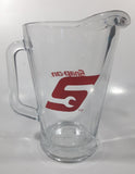 Snap-On Tools 9" Tall Clear Heavy Glass Pitcher Jug
