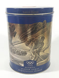 1992 Uncle Ben's Rice Olympic Winter Games Albertville France 7 1/4" Tall Tin Metal Canister