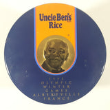 1992 Uncle Ben's Rice Olympic Winter Games Albertville France 7 1/4" Tall Tin Metal Canister