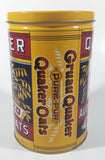 1992 The Quaker Oats Company Quaker Tolled White Oats Replica 1896 Label 8" Tall Tin Metal Canister