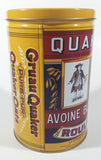 1992 The Quaker Oats Company Quaker Tolled White Oats Replica 1896 Label 8" Tall Tin Metal Canister
