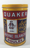 1992 The Quaker Oats Company Quaker Tolled White Oats Replica 1896 Label 8" Tall Tin Metal Canister