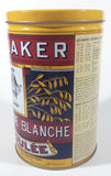 1992 The Quaker Oats Company Quaker Tolled White Oats Replica 1896 Label 8" Tall Tin Metal Canister