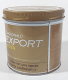 Vintage Macdonald's Export Light Cigarette Tobacco Gold Tin Metal Can