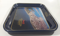 Vintage 1980 60th Anniversary of Coca-Cola in Vancouver 1920-1980 Aerial Shot of Downtown Vancouver and Part of Stanley Park Official Blue Metal Beverage Tray