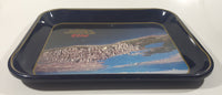 Vintage 1980 60th Anniversary of Coca-Cola in Vancouver 1920-1980 Aerial Shot of Downtown Vancouver and Part of Stanley Park Official Blue Metal Beverage Tray