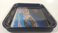 Vintage 1980 60th Anniversary of Coca-Cola in Vancouver 1920-1980 Aerial Shot of Downtown Vancouver and Part of Stanley Park Official Blue Metal Beverage Tray