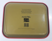1988 Coca-Cola Coke Soda Pop "Village Blacksmith" Red Metal Beverage Serving Tray