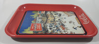 1990 Coca Cola 1921 Print Ad "Court Day" Red Metal Beverage Serving Tray