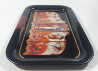 1990 Coca Cola 1923 Ad Four Seasons Black Metal Beverage Serving Tray