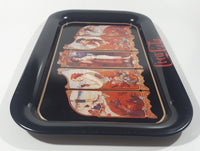 1990 Coca Cola 1923 Ad Four Seasons Black Metal Beverage Serving Tray