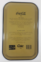 1990 Coca Cola 1923 Ad Four Seasons Black Metal Beverage Serving Tray