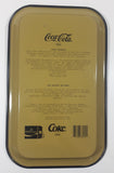 1990 Coca Cola 1923 Ad Four Seasons Black Metal Beverage Serving Tray