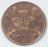 1975 UK Great Britain Elizabeth II New Pence 2 Bronze Metal Coin