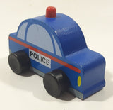 2014 MGS Group My City Vehicle Police Car 3 1/2" Long Wood Toy Vehicle