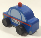 2014 MGS Group My City Vehicle Police Car 3 1/2" Long Wood Toy Vehicle