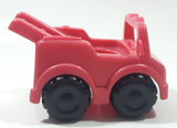 2000 Mattel Fisher Price Little People Red Plastic Ladder Fire Truck Toy Car Vehicle