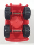 2000 Mattel Fisher Price Little People Red Plastic Ladder Fire Truck Toy Car Vehicle