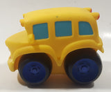 2005 Hasbro Tonka Yellow School Bus 4" Soft Rubber Toy Car Vehicle