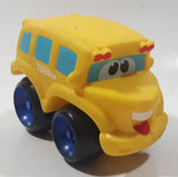 2005 Hasbro Tonka Yellow School Bus 4" Soft Rubber Toy Car Vehicle